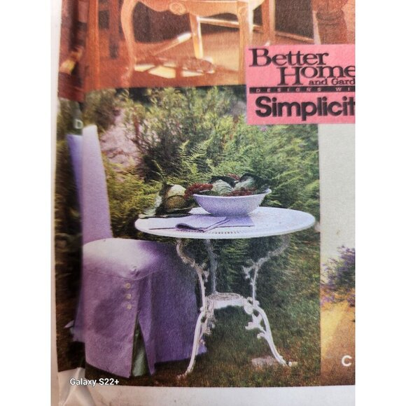 Chair Covers Sewing Pattern FF Uncut Simplicity Crafts 8918 One Size - Picture 4 of 8